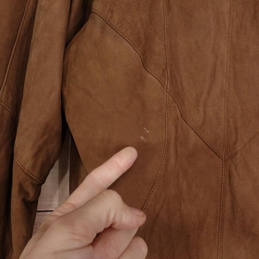 Wilsons Adventure Bound Originals Coat Womens PXS Brown Suede Leather Thinsulate - Picture 7 of 16